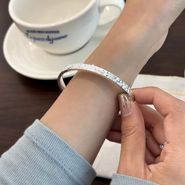 ⁦Women's Silver Bracelet Simple Starry Sky⁩ - الصورة ⁦2⁩